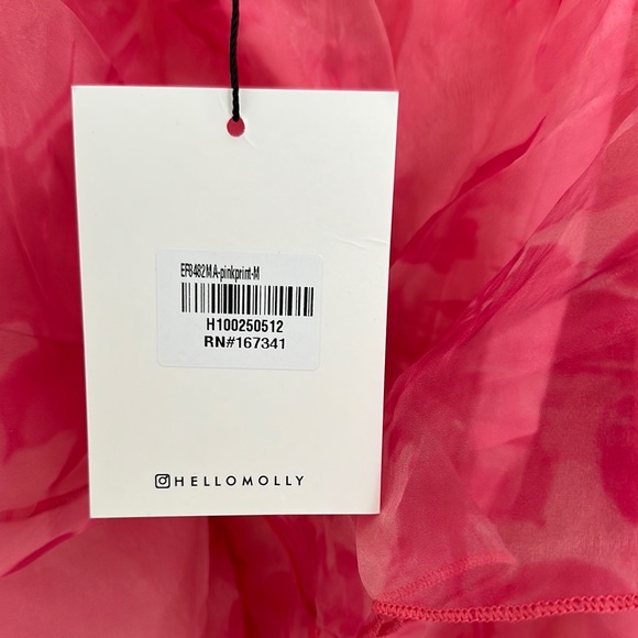 Elegant Pink Ruffled Dress - Picture 2 of 4